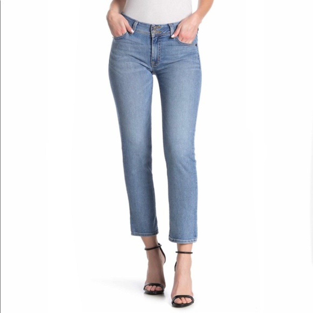 Hudson Ginny Cropped Straight Leg Jeans